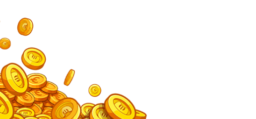 Coins decoration bottom left