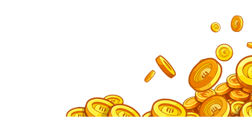 Coins decoration bottom right